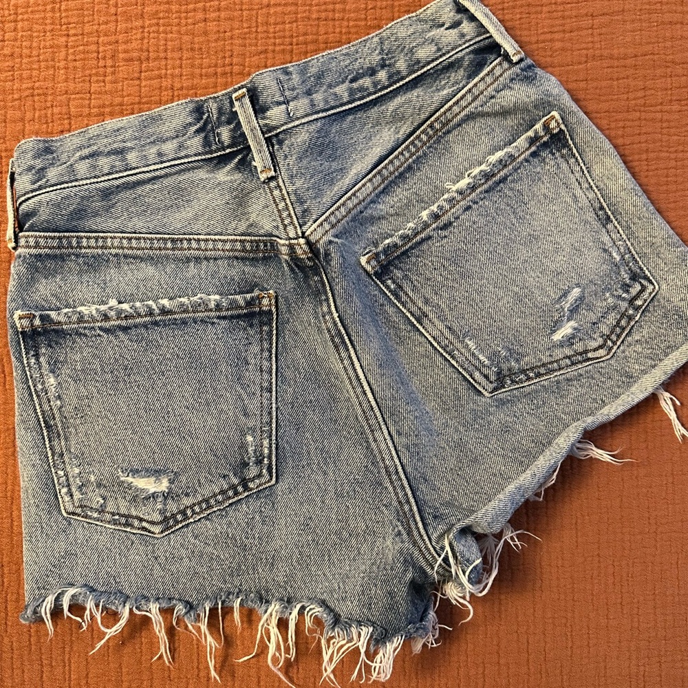 AGOLDE Button Fly Cut-off Shorts - Picture 6 of 6